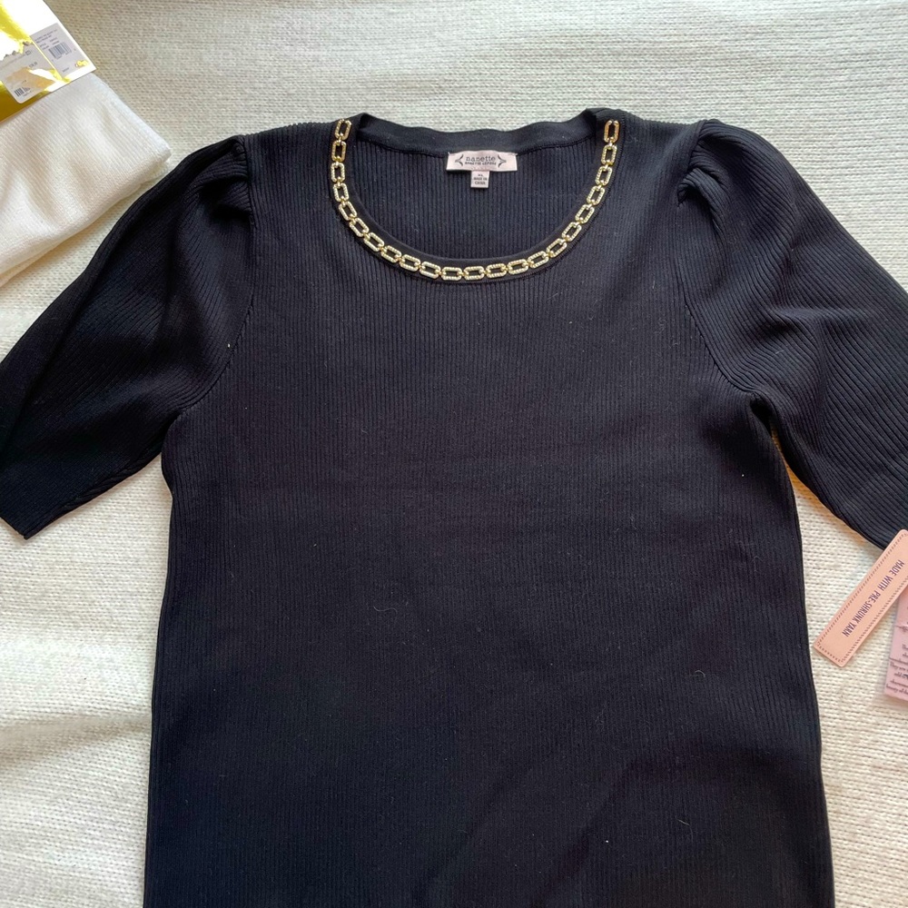 Nanette Lapore short sleeve sweater